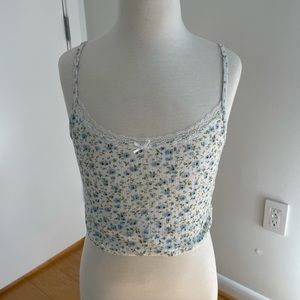 Brandy Melville Floral Tank Top